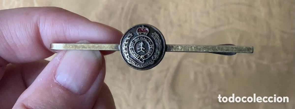Vintage: ANTIGUO ALFILER DE CORBATA MILITAR DEL CUERPO DE INGENIEROS REALES DEL EJ&Eacute;RCITO BRIT&Aacute;NICO