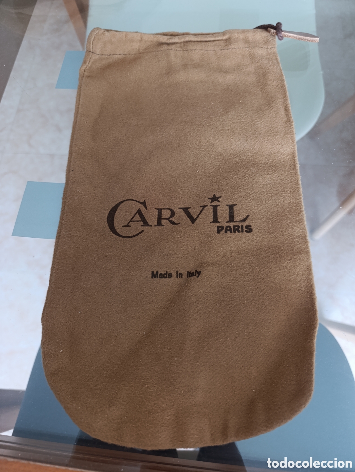 Vintage: Bolsa guardapolvo / Funda de zapatos Carvil Paris (Original, Made in Italy)