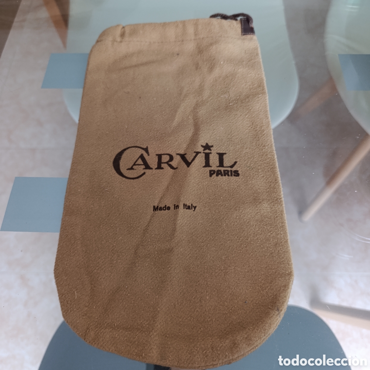Vintage: Bolsa guardapolvo / Funda de zapatos Carvil Paris (Original, Made in Italy)
