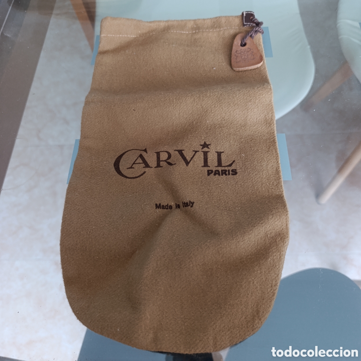 Vintage: Bolsa guardapolvo / Funda de zapatos Carvil Paris (Original, Made in Italy)