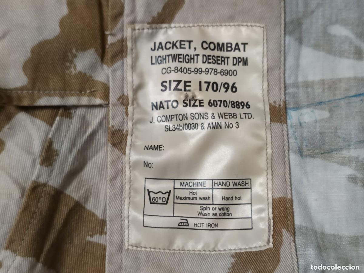 Vintage: JACKET, COMBAT. LIGHTWEIGHT DESERT DPM BRITISH ARMY - Foto 6