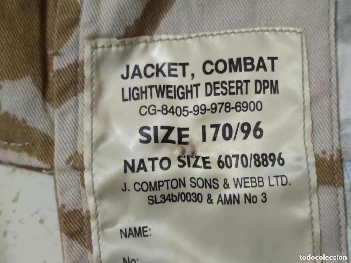 Vintage: JACKET, COMBAT. LIGHTWEIGHT DESERT DPM BRITISH ARMY - Foto 7