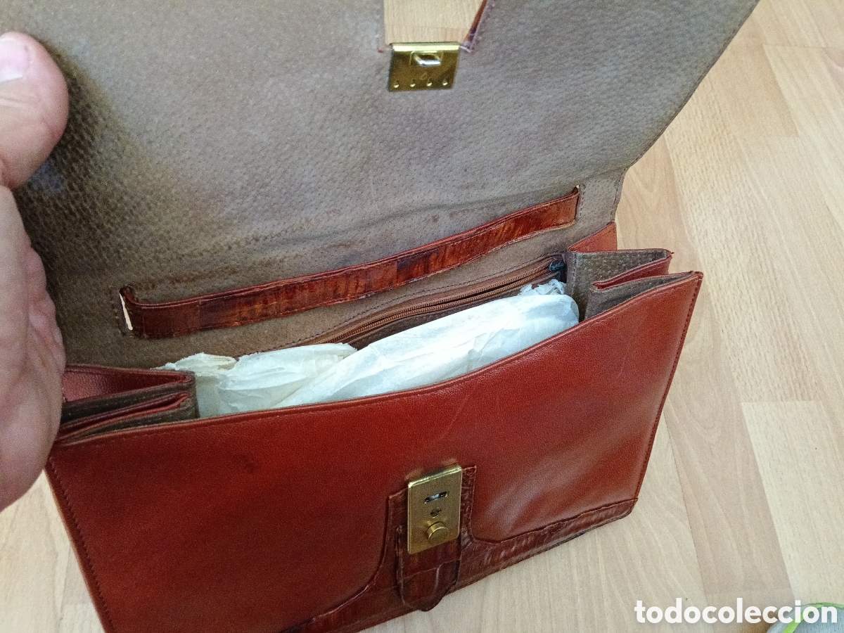 Vintage: Bolso piel cocodrilo vitange - Foto 2