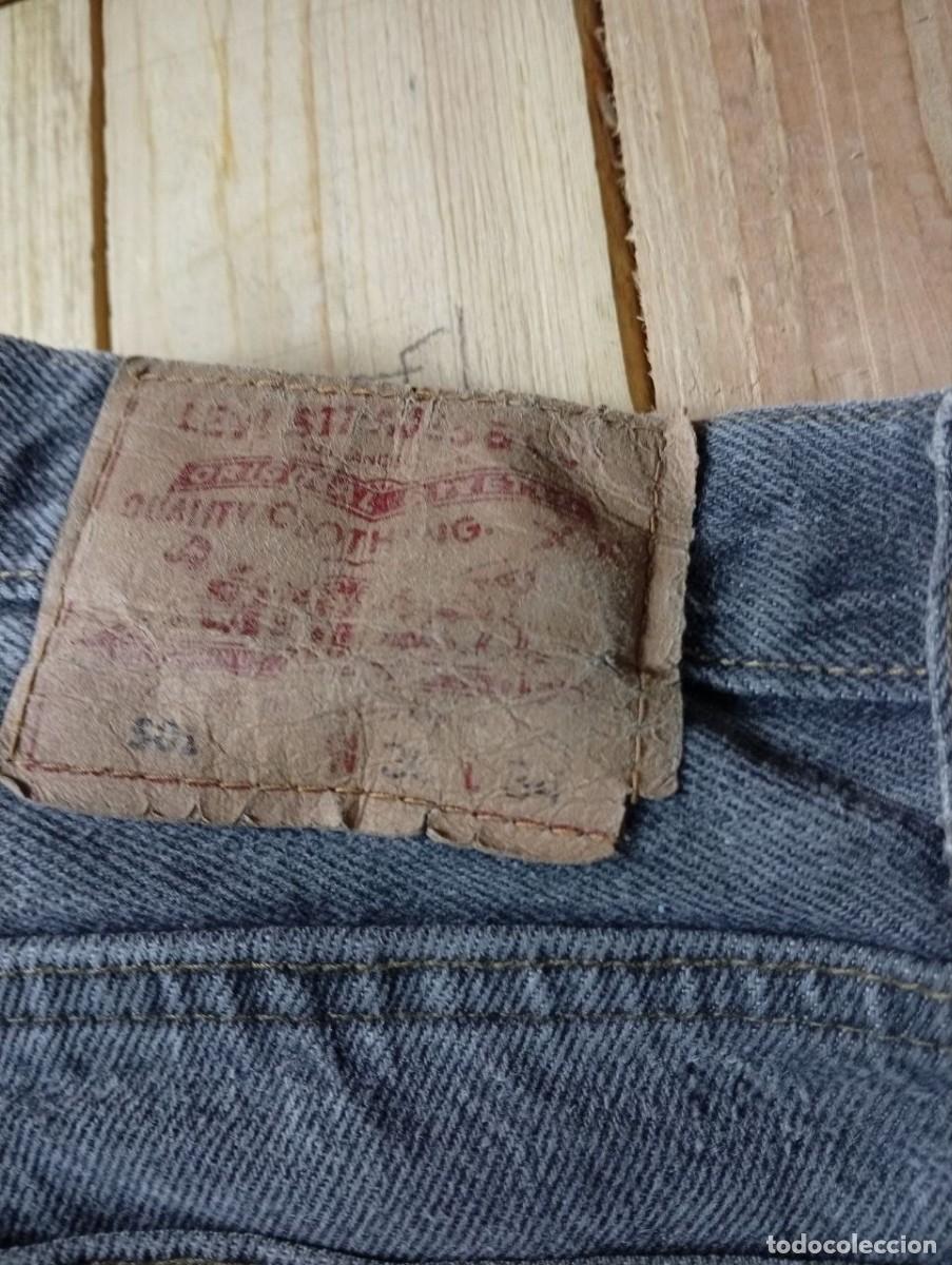 Vintage: PANTAL&Oacute;N VAQUERO LEVI'S 501 VINTAGE GRIS (1993) - MADE IN USA - TALLA W30 L34 - ORIGINAL