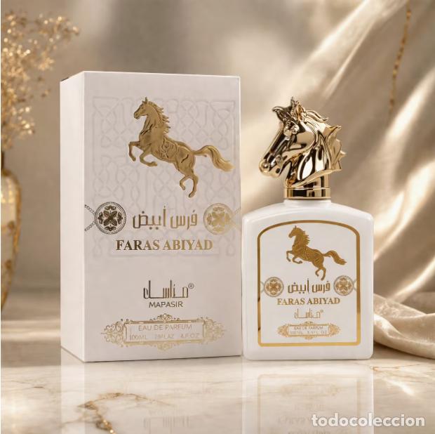Vintage: Perfume Faras Abiyad Manasik 100 ml fragancia elegante con notas frescas c&iacute;tricas y fondo suave