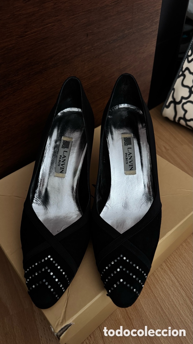 Vintage: Zapatos de tac&oacute;n Lanvin Paris vintage
