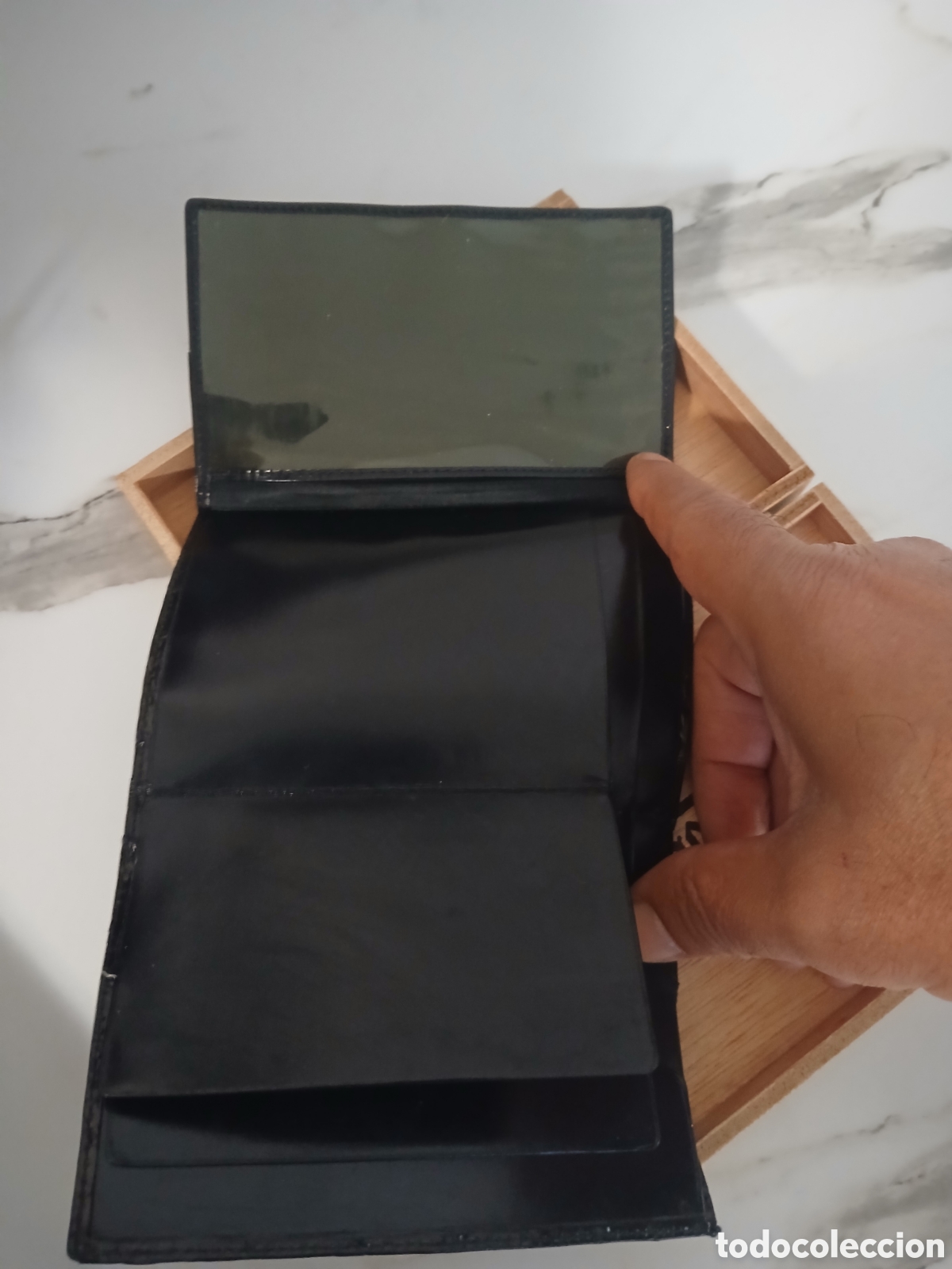 Vintage: Cartera de piel en su caja - Foto 3