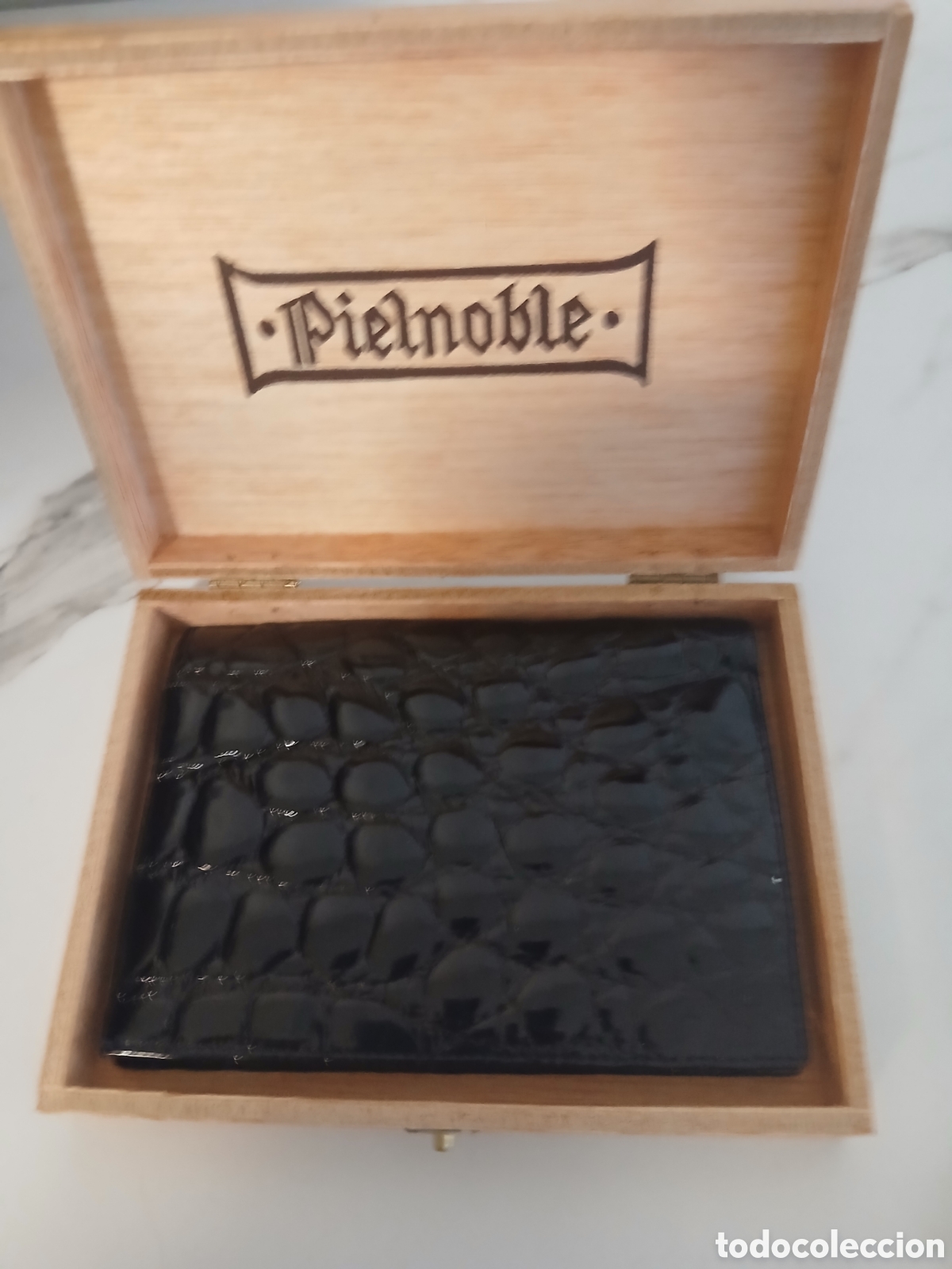 Vintage: Cartera de piel en su caja - Foto 1