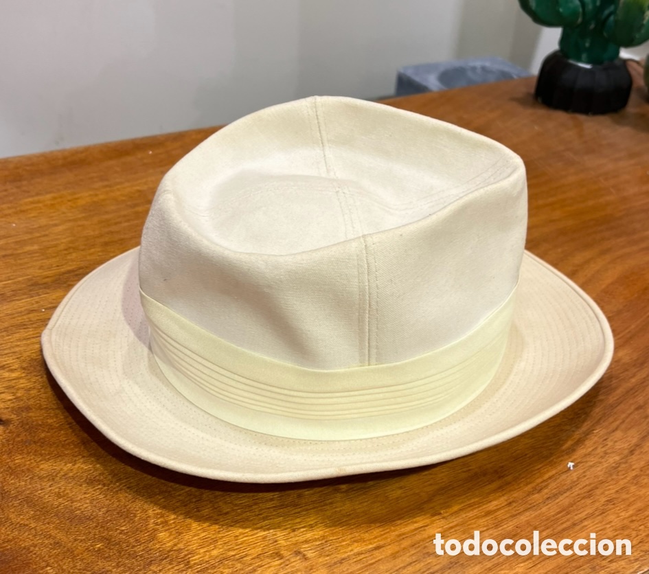 Vintage: Sombrero. IMPERCORK. Grande Marque. Par&iacute;s. Algod&oacute;n. Made in France.