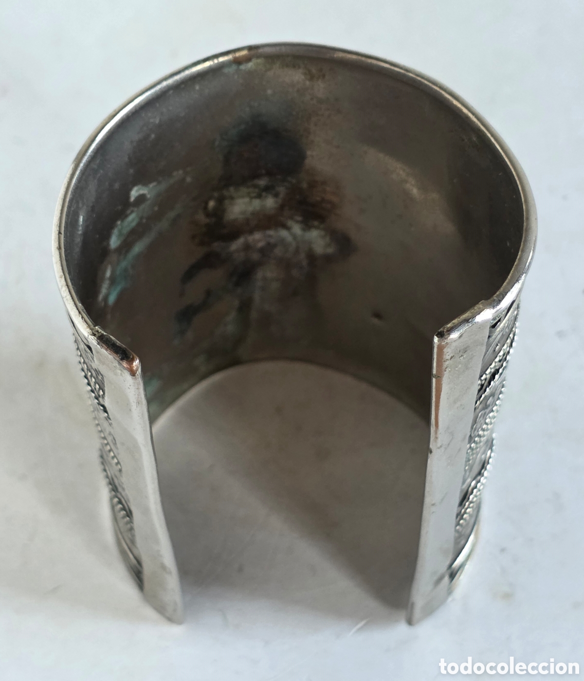 Vintage: Pulsera Brazalete Plateado - Complemento Moda Vintage - Foto 8