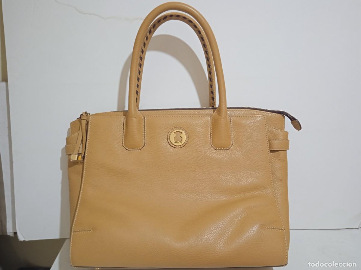 Vintage: Bolso TOUS Rose Camel - 100% Piel Bovina Original - Muy Buen Estado