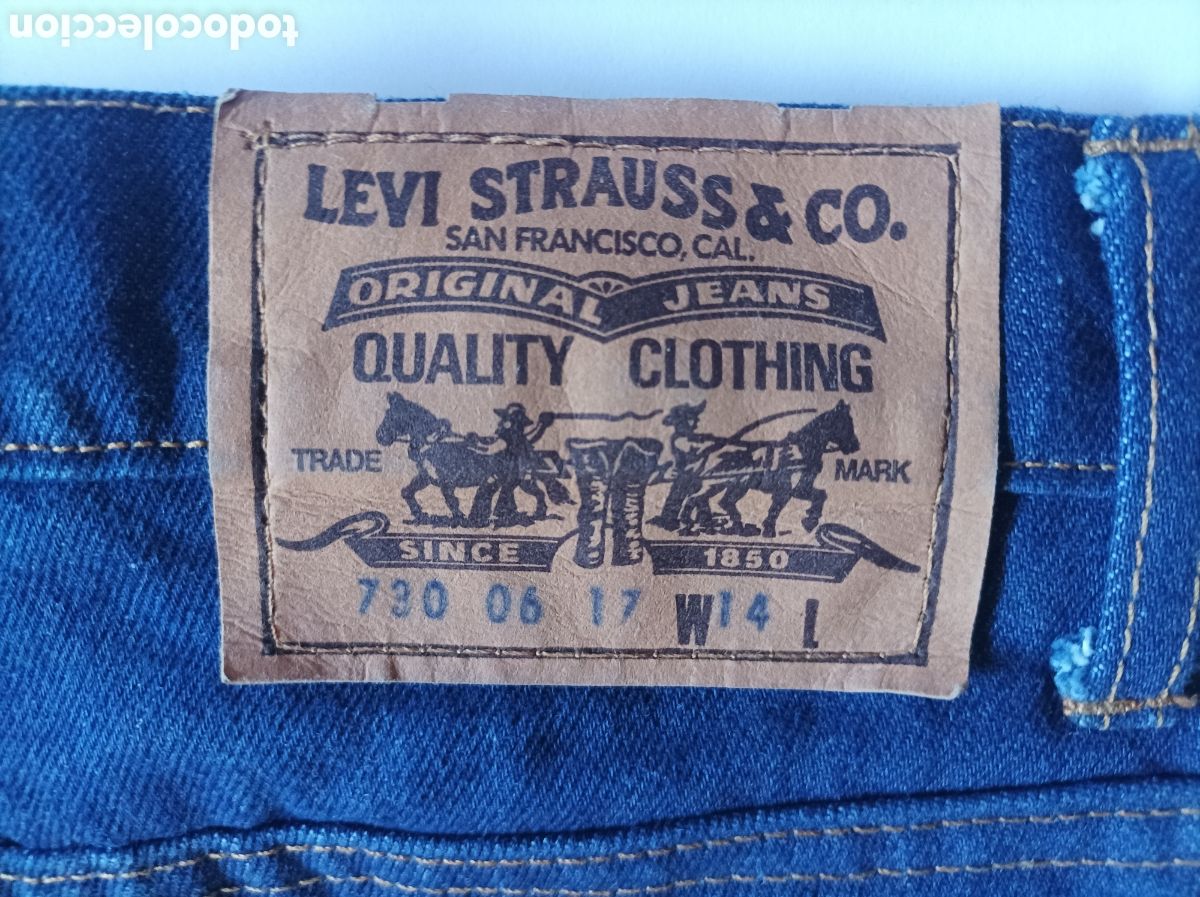 Vintage: LEVIS 730. ORANGE TAB. BIG E. NUEVO. HECHO EN ESPA&Ntilde;A. PANTALONES VAQUEROS.