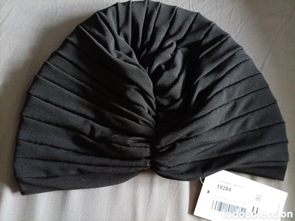 Vintage: Turbante negro. Sin estrenar. Comprado en sombrereria Albero. Talla &uacute;nica.