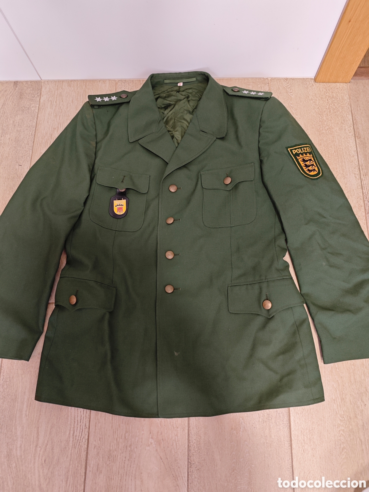 Vintage: Chaqueta de polic&iacute;a alemana