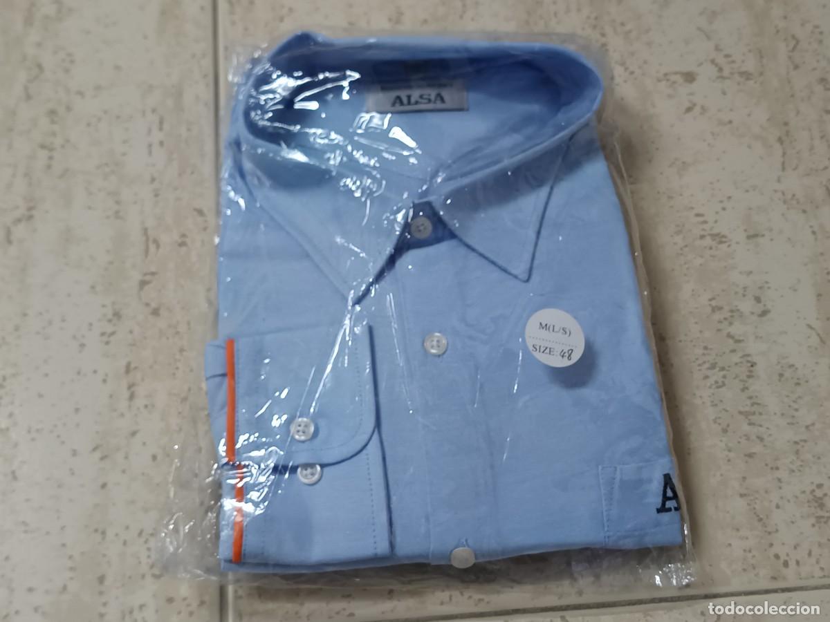 Vintage: CAMISA CONDUCTOR AUTOB&Uacute;S ALSA TALLA XXL (Nueva. Manga larga)