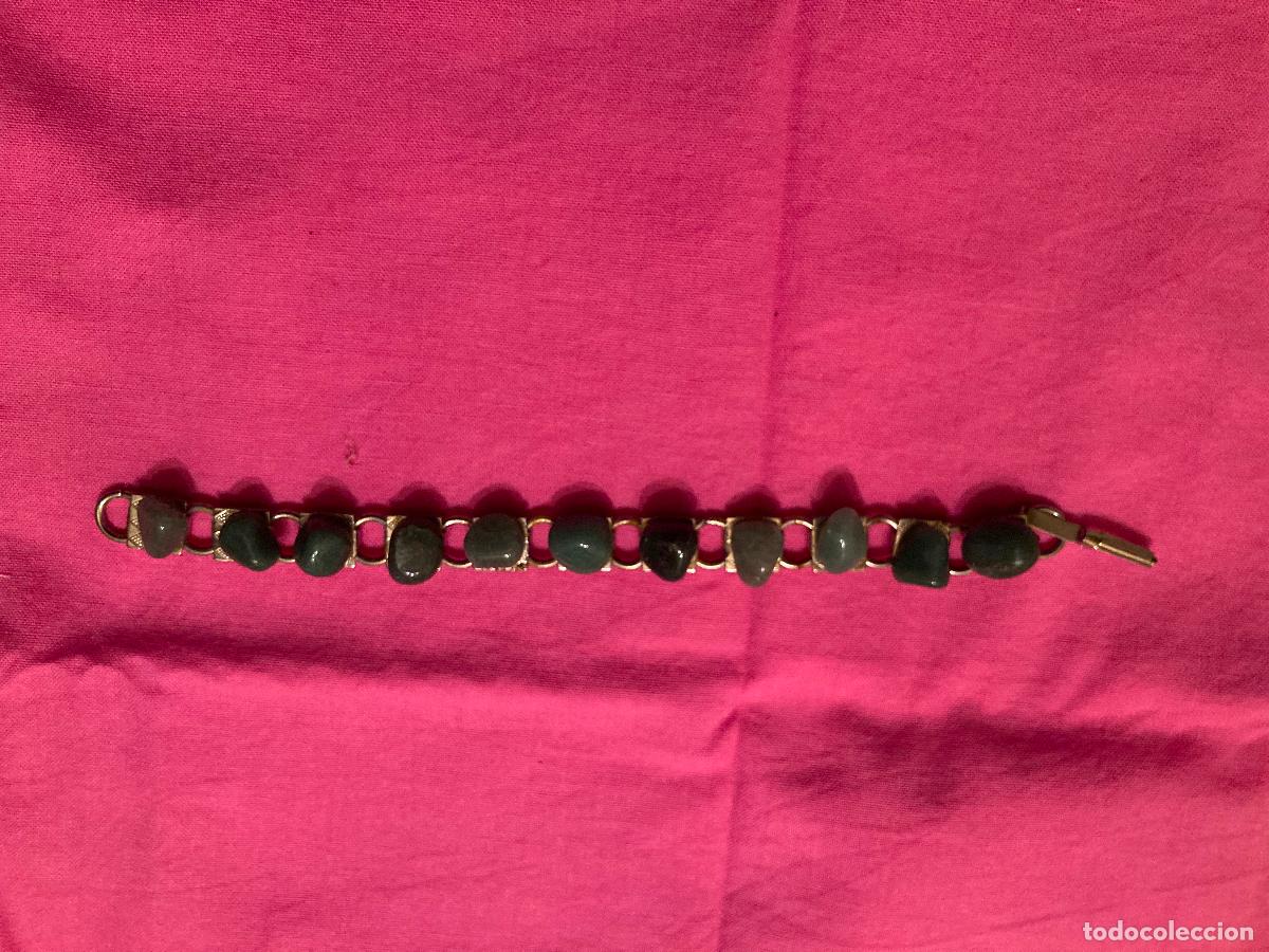 Vintage: Pulsera de jade nefrita en bruto Dise&ntilde;o