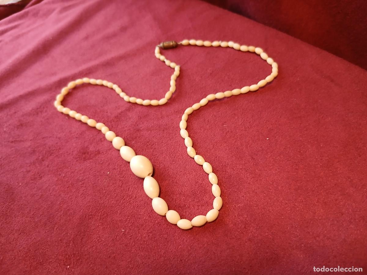 Vintage: Collar gargantilla marfil antiguo