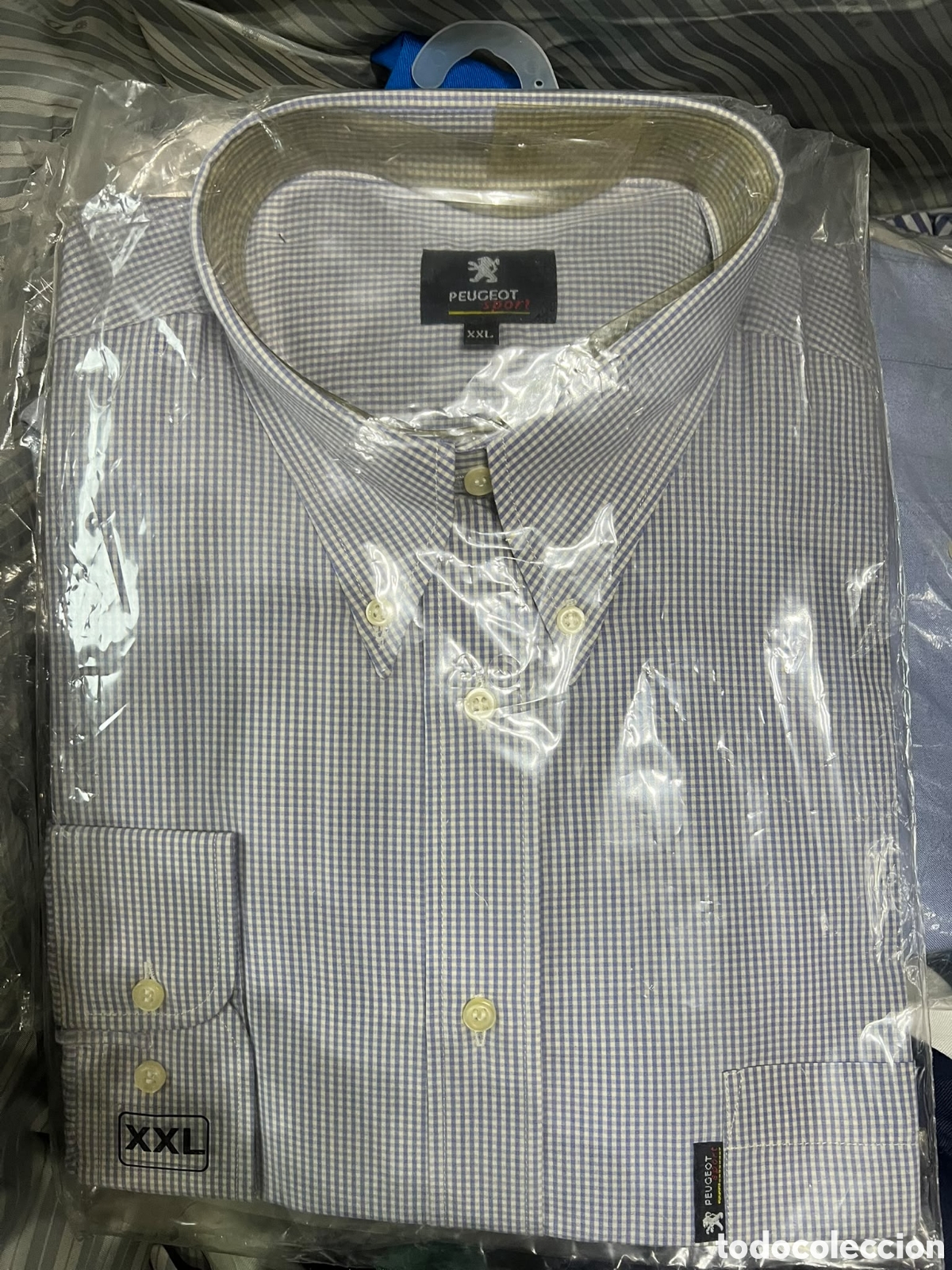 Vintage: Camisa vintage Peugeot Sport F1 cuadros talla XXL nueva