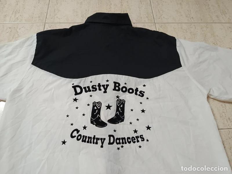 Vintage: CAMISA DUSTY BOOTS COUNTRY DANCERS. TALLA XXL