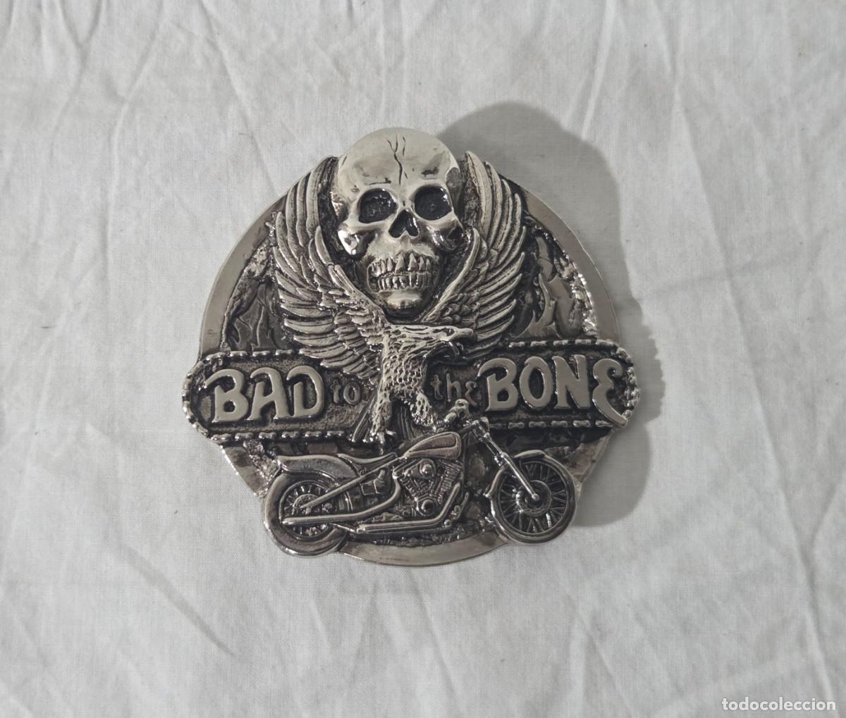 Vintage: Hebilla de cintur&oacute;n, Bad to the Bone