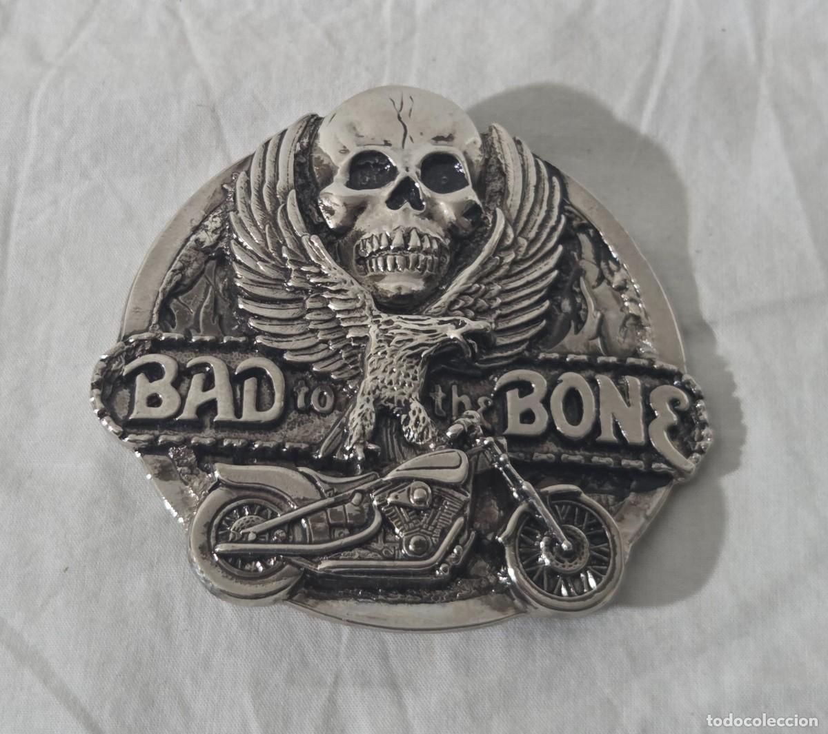 Vintage: Hebilla de cintur&oacute;n, Bad to the Bone - Foto 2