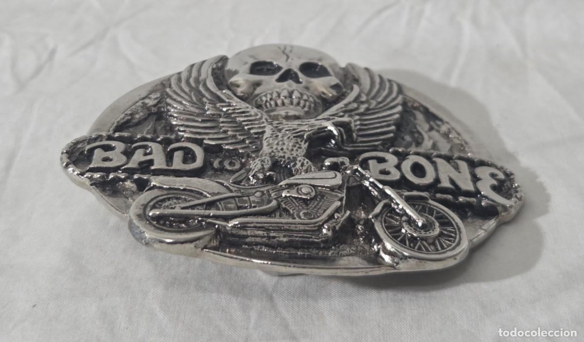 Vintage: Hebilla de cintur&oacute;n, Bad to the Bone - Foto 4