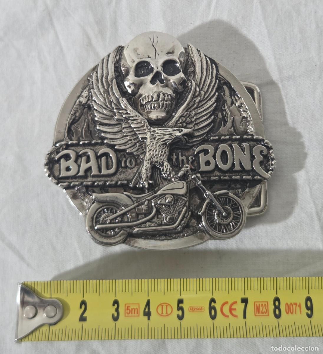 Vintage: Hebilla de cintur&oacute;n, Bad to the Bone - Foto 10