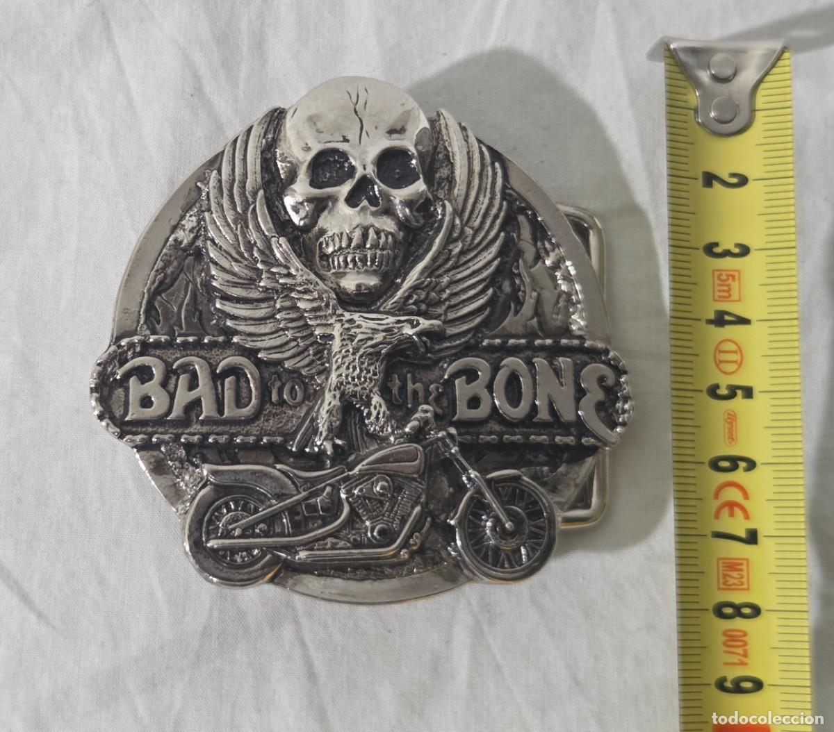 Vintage: Hebilla de cintur&oacute;n, Bad to the Bone - Foto 11