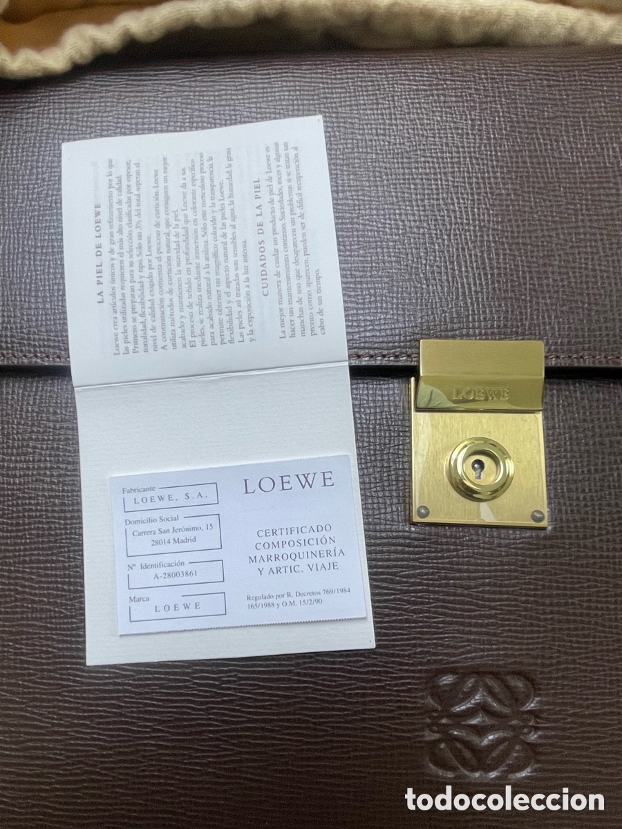 Vintage: vintage Loewe Anagram leather document case - Foto 8