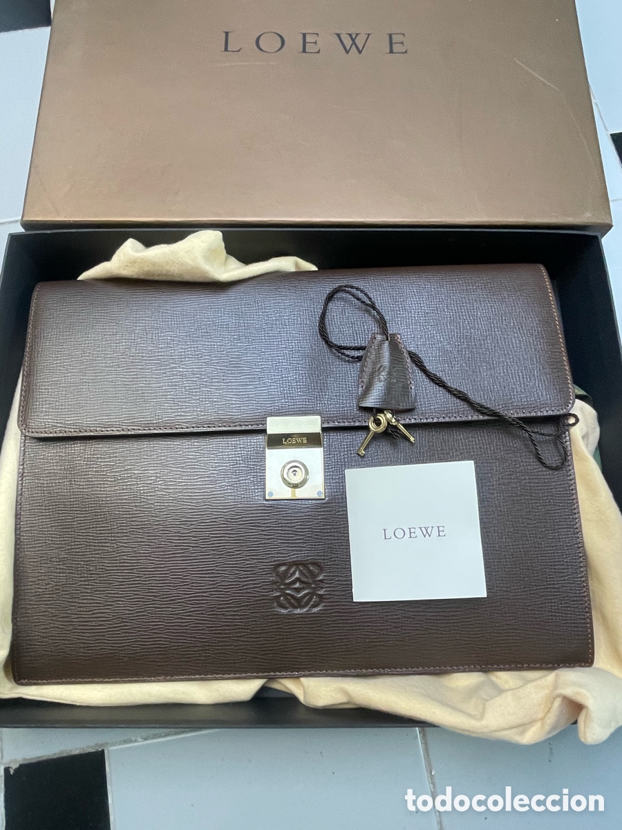 Vintage: vintage Loewe Anagram leather document case - Foto 10
