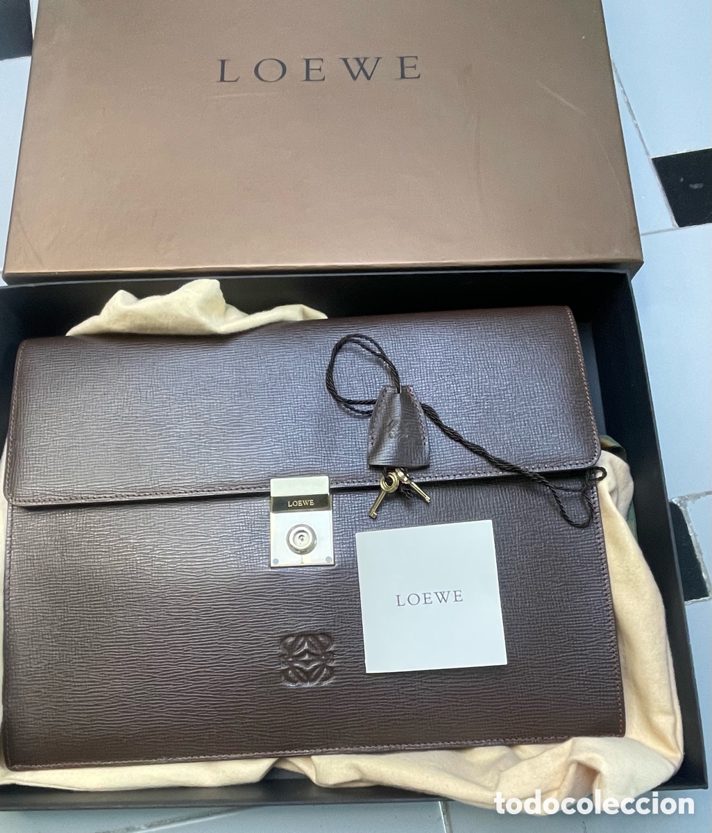 Vintage: vintage Loewe Anagram leather document case - Foto 11
