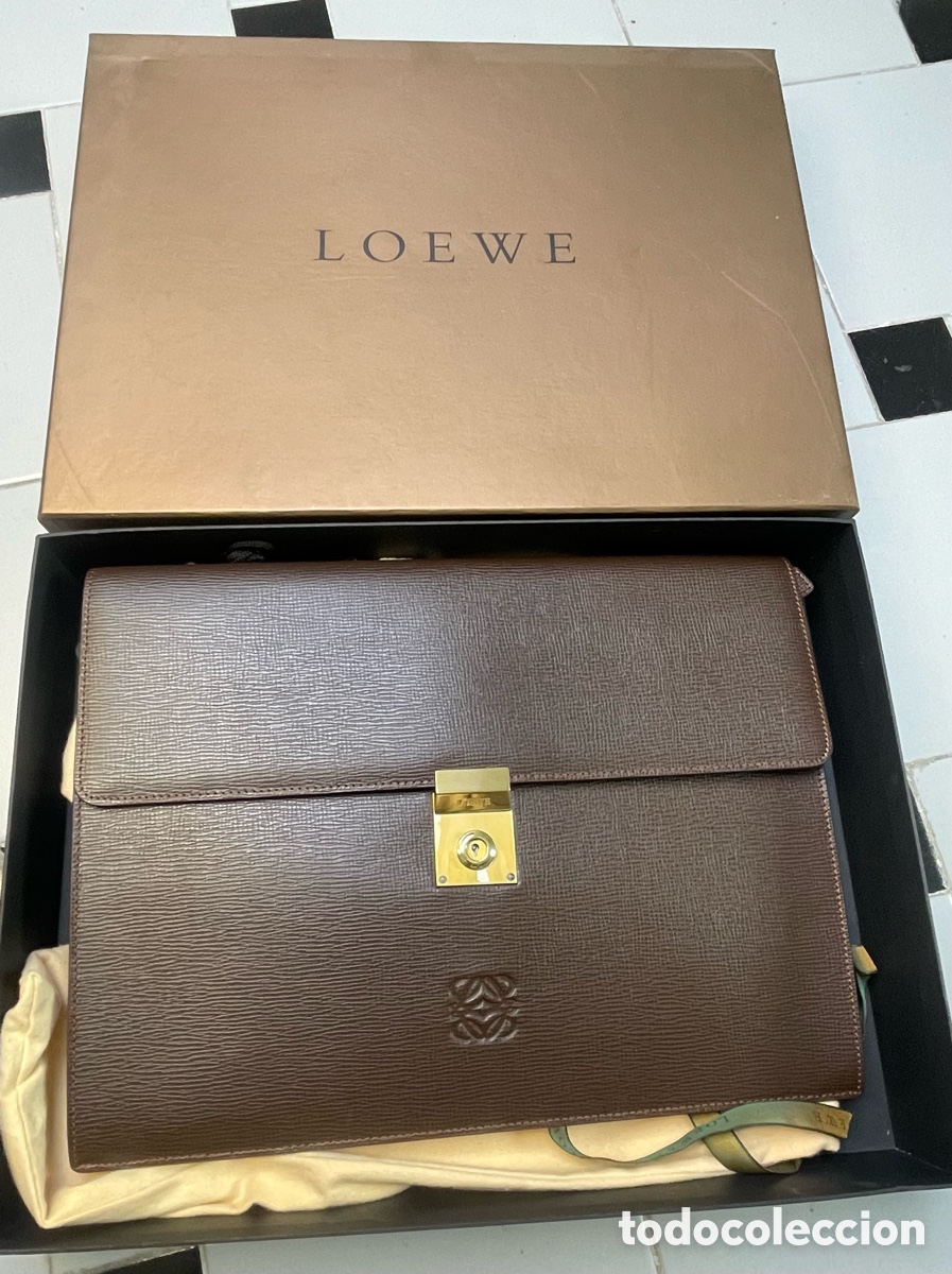 Vintage: vintage Loewe Anagram leather document case - Foto 1