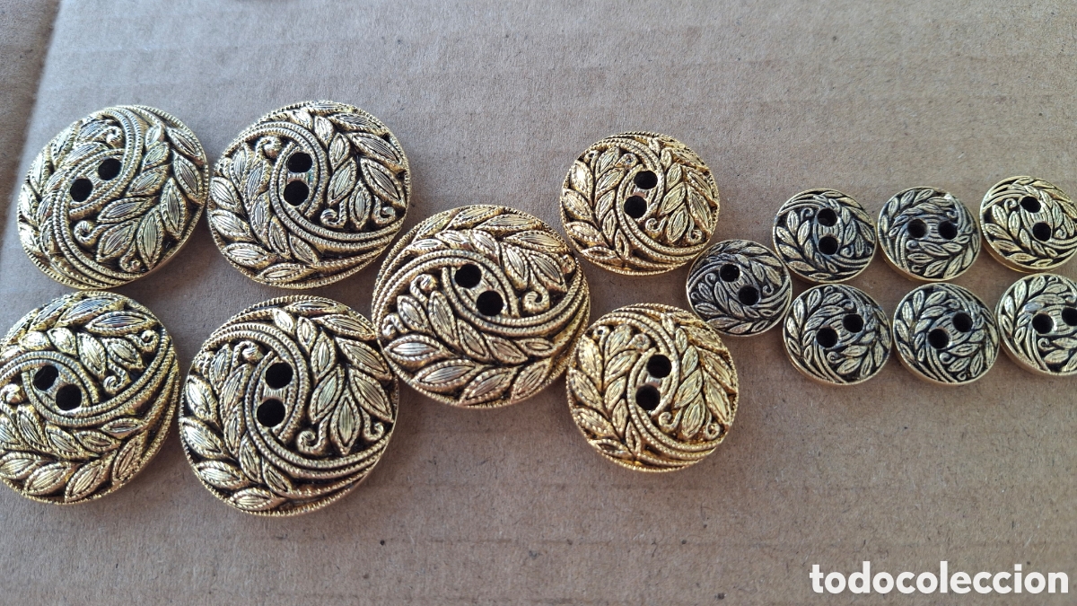 Vintage: Botones Vintage Troquelados Relieve