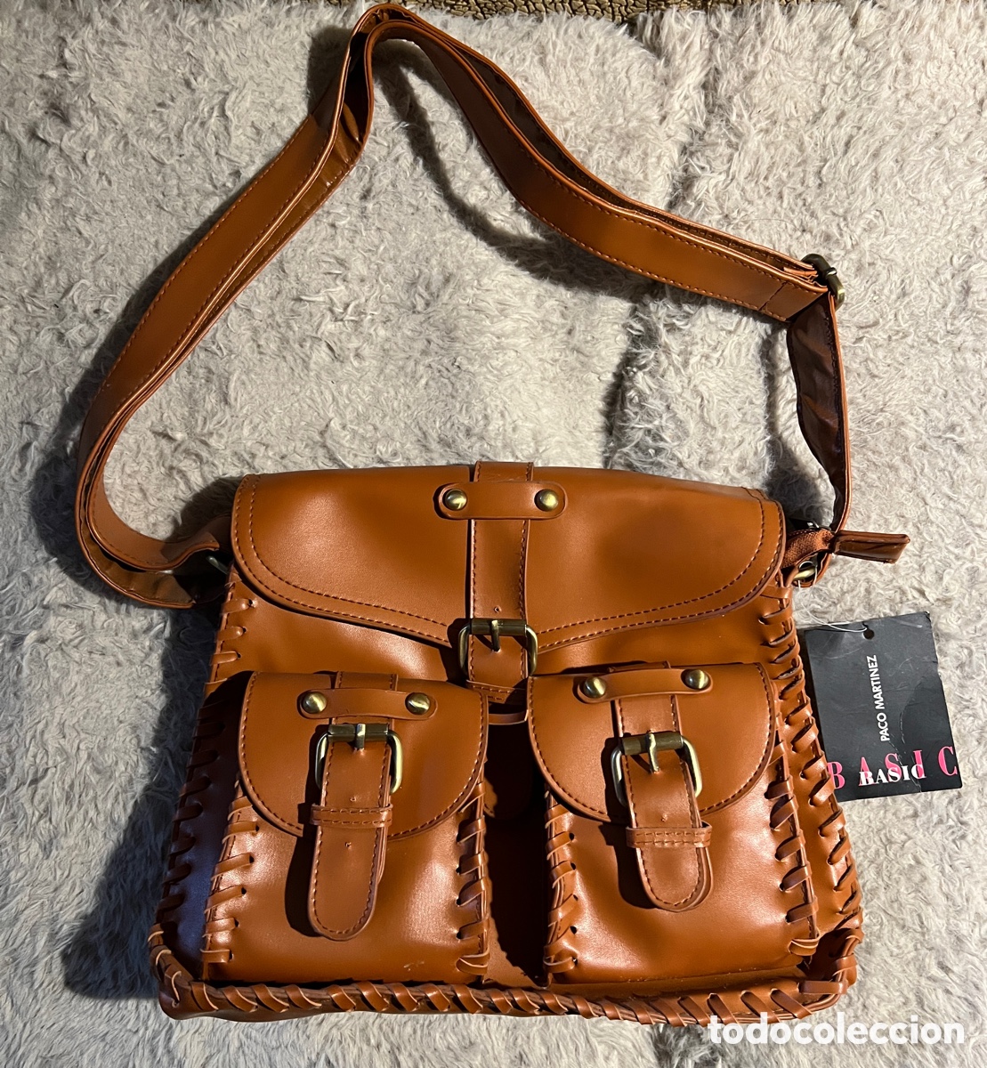 Vintage: Bolso bandolera estilo satchel o cartero nuevo