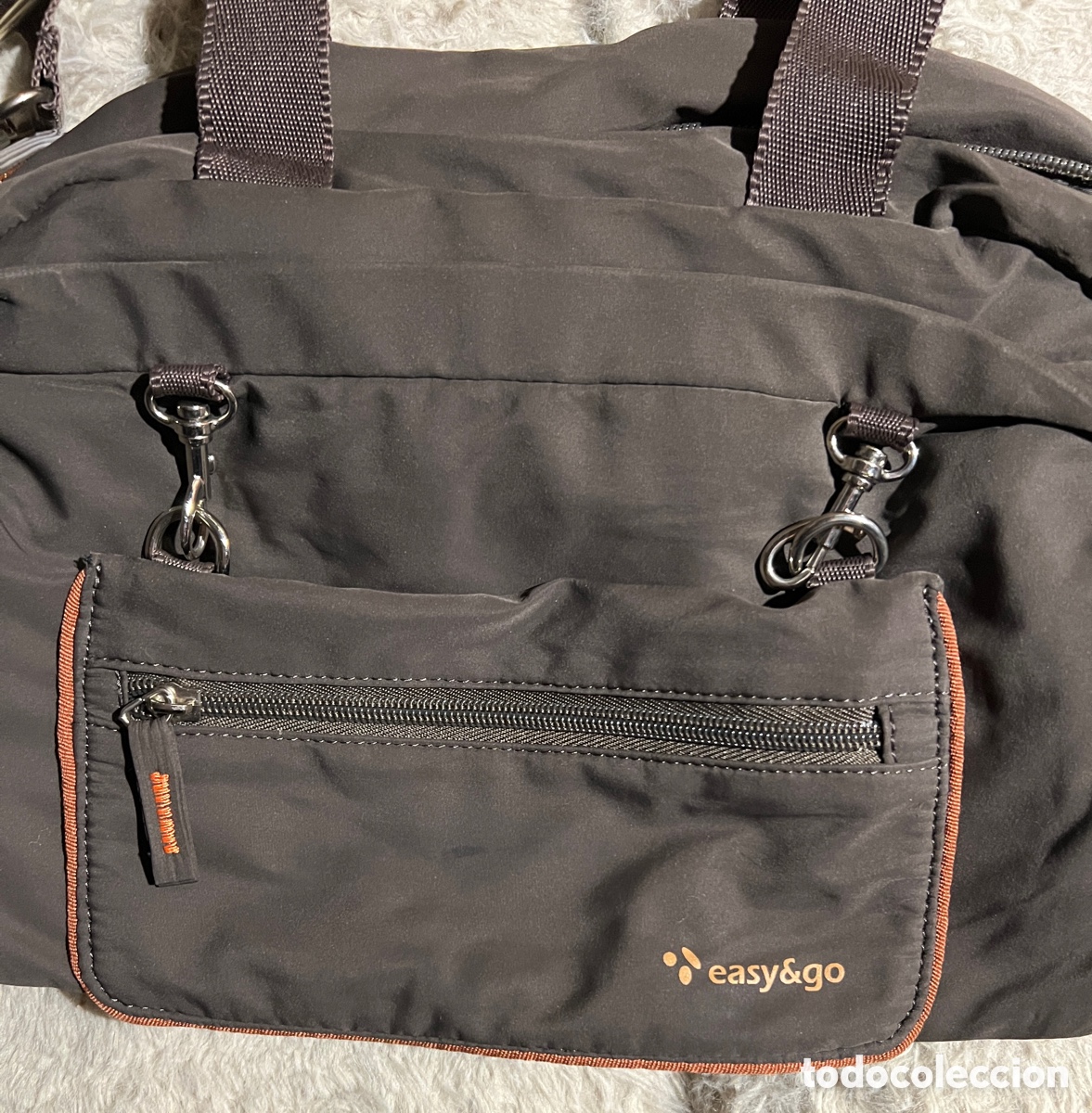 Vintage: Bolso ligero marr&oacute;n oscuro - Foto 2