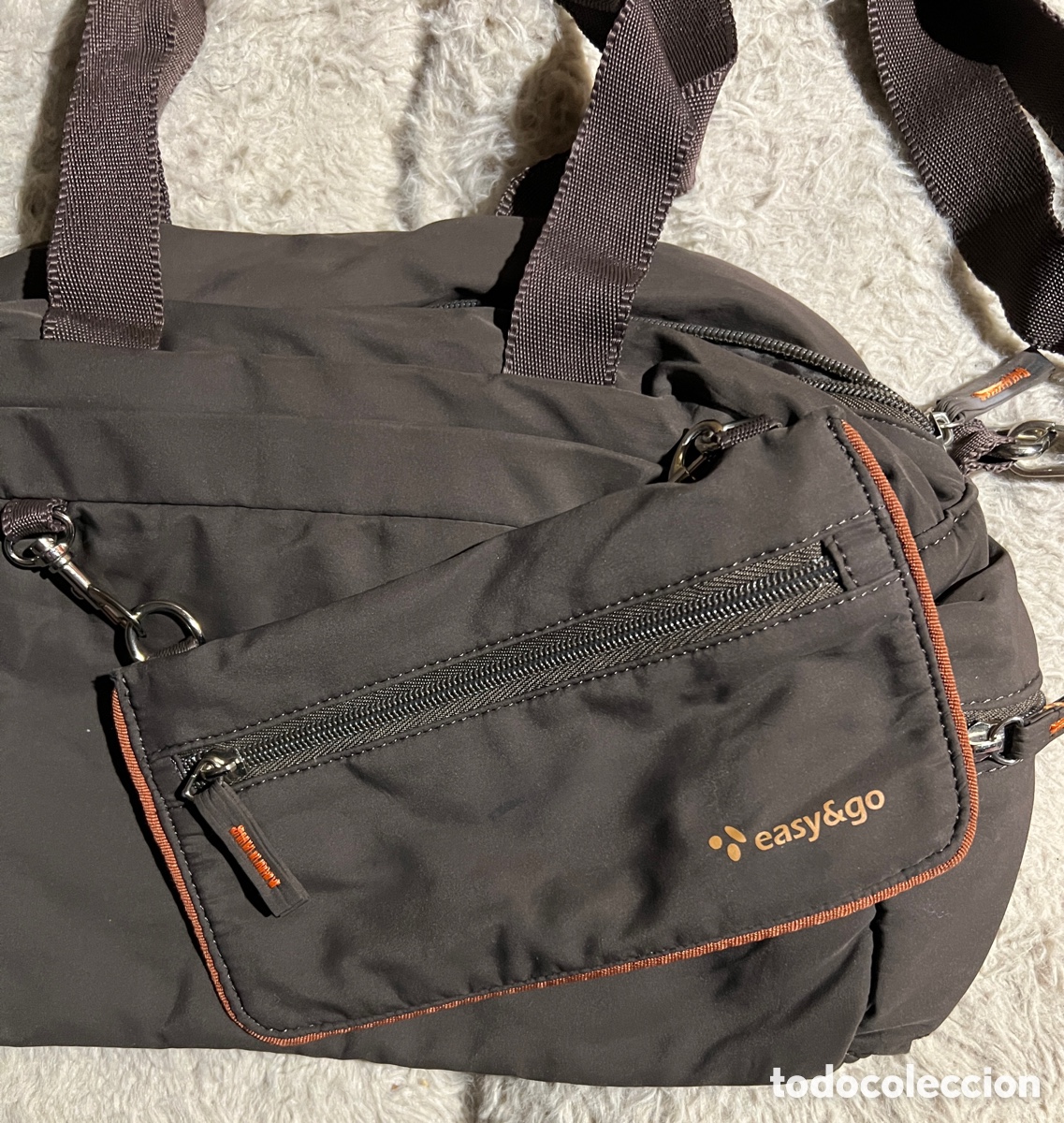 Vintage: Bolso ligero marr&oacute;n oscuro - Foto 3