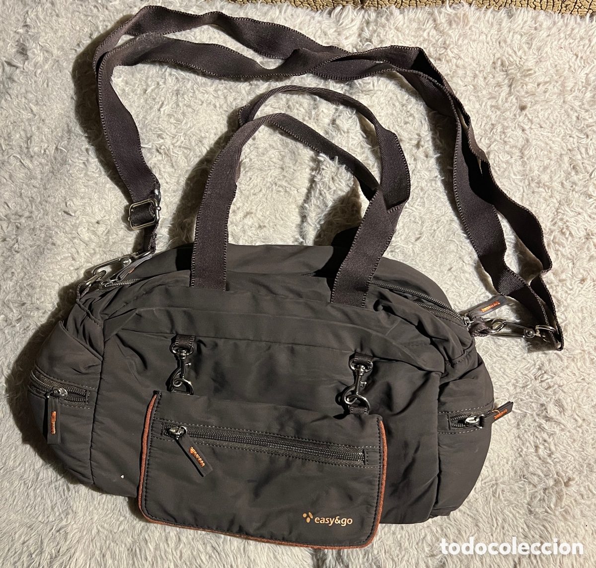 Vintage: Bolso ligero marr&oacute;n oscuro - Foto 1