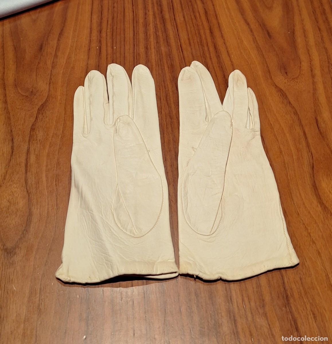 Vintage: Guantes blancos de piel - Foto 2