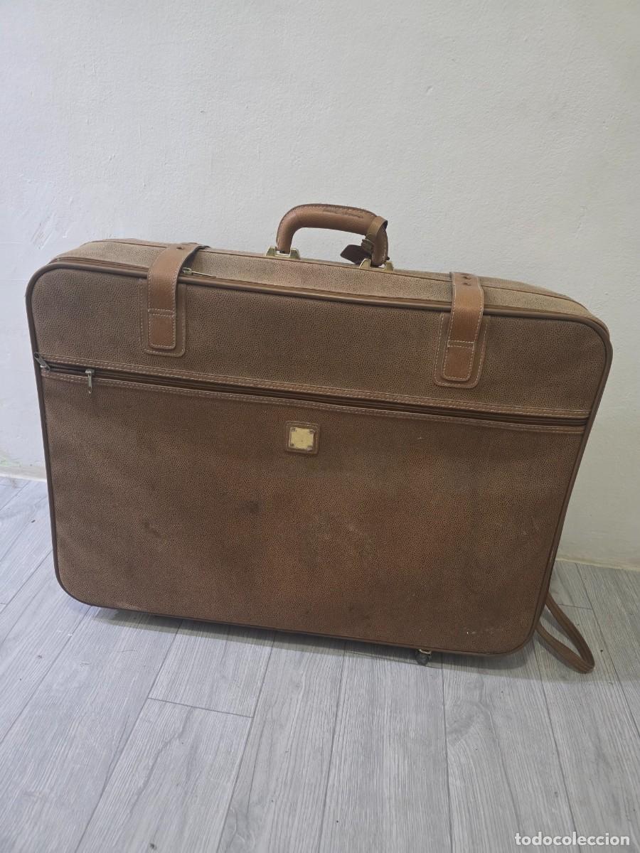Vintage: Maleta antigua color beige