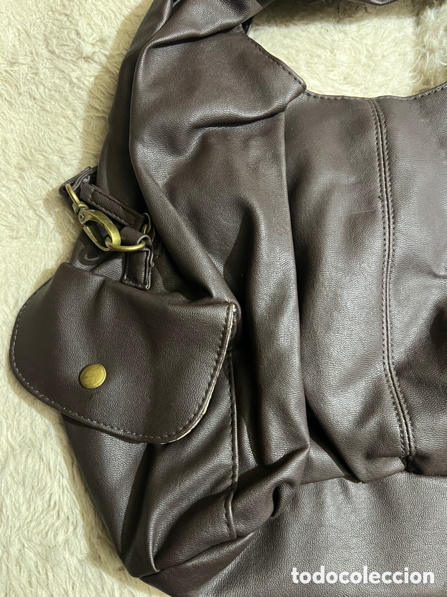 Vintage: Bolso estilo hobo marr&oacute;n oscuro - Foto 2