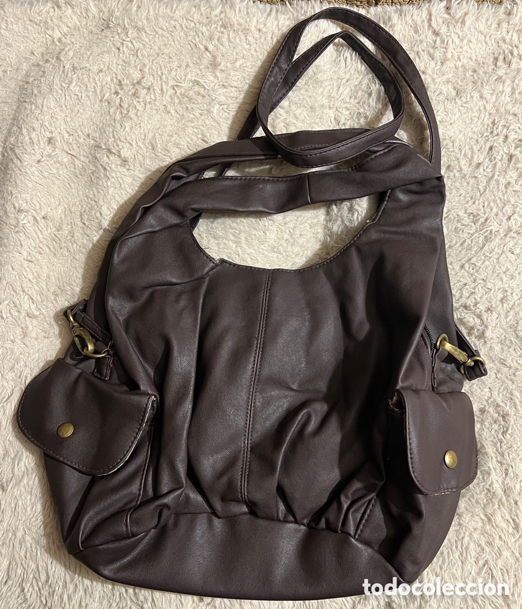 Vintage: Bolso estilo hobo marr&oacute;n oscuro - Foto 1