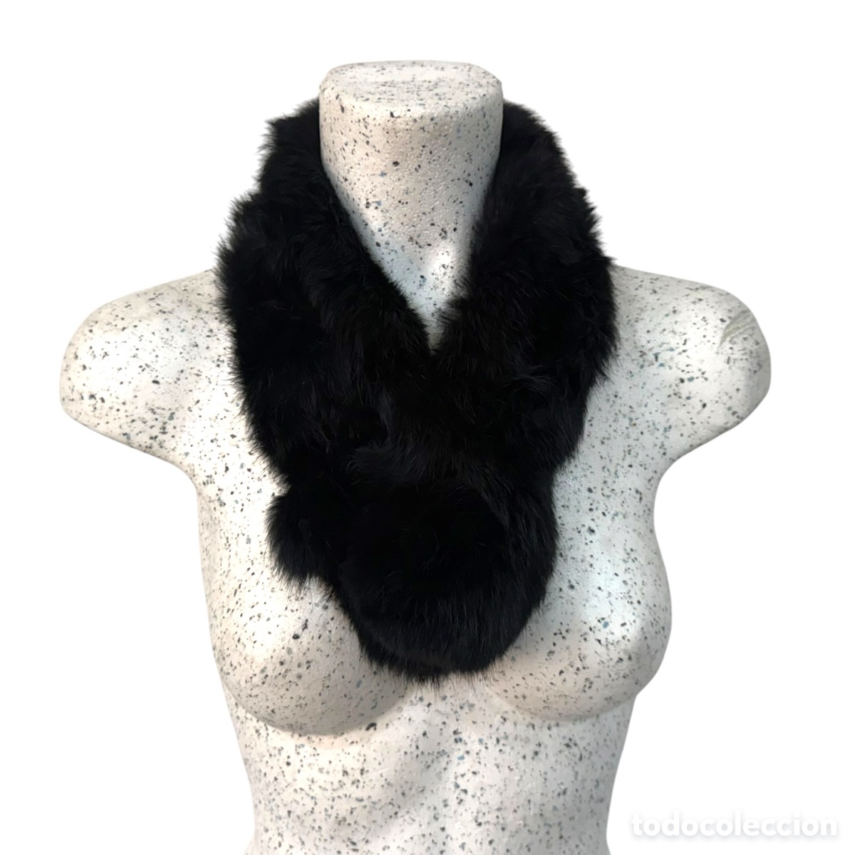 Vintage: Cuello de conejo Rex natural vintage