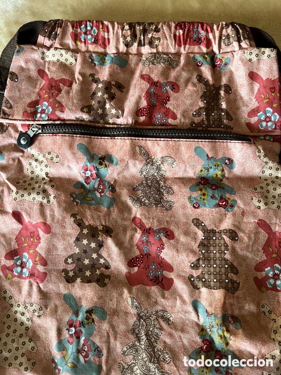 Vintage: Mochila saco conejitos ( extensible con cremallera) - Foto 2