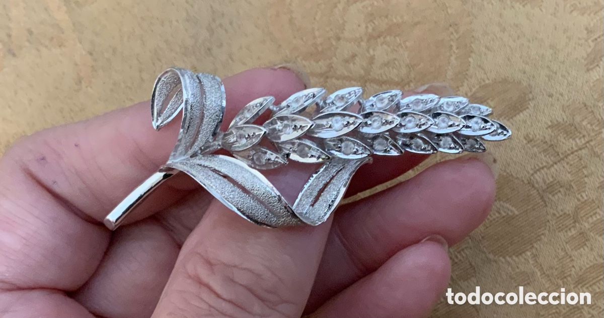 Vintage: ANTIGUO BROCHE ESPIGA DE PLATA DE LEY - Foto 2