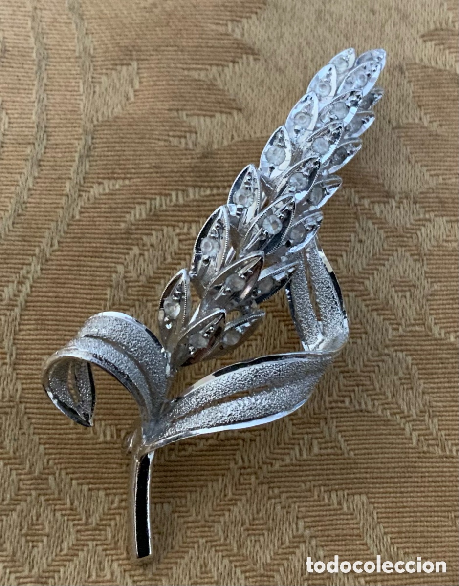 Vintage: ANTIGUO BROCHE ESPIGA DE PLATA DE LEY - Foto 5