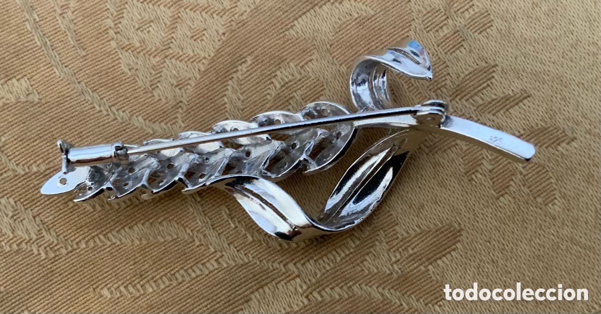 Vintage: ANTIGUO BROCHE ESPIGA DE PLATA DE LEY - Foto 7