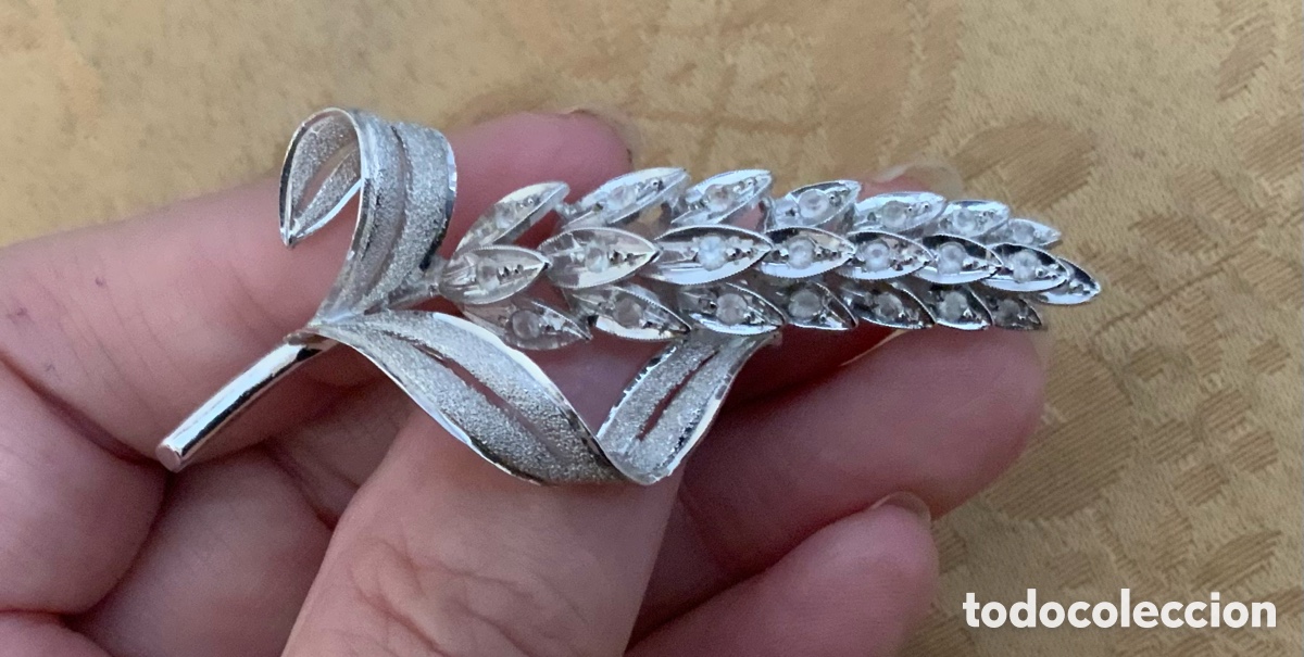 Vintage: ANTIGUO BROCHE ESPIGA DE PLATA DE LEY - Foto 8