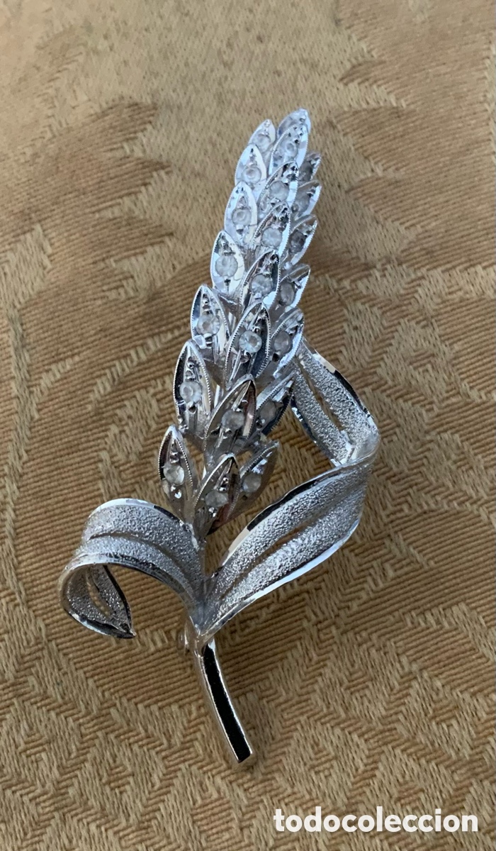 Vintage: ANTIGUO BROCHE ESPIGA DE PLATA DE LEY