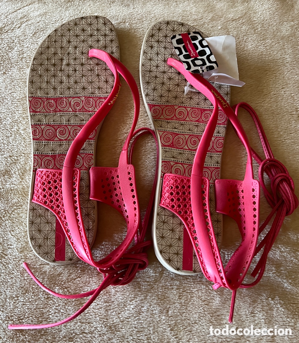 Vintage: Sandalias Ipanema class Rtesan&iacute;a fucsia T/41-42 nuevas