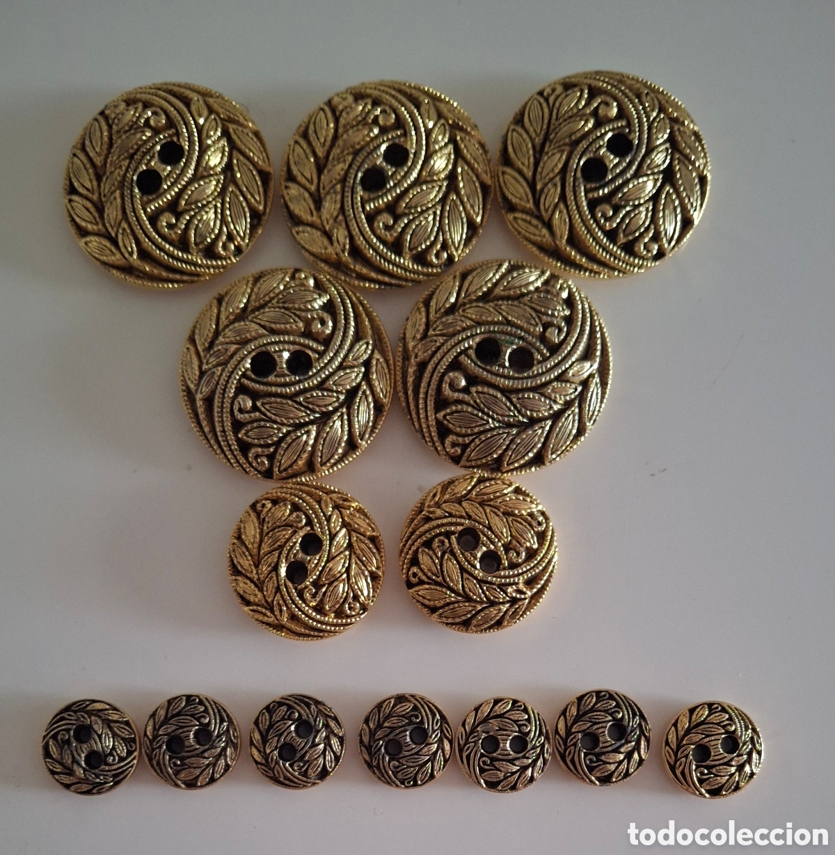 Vintage: Botones Vintage Troquelados Relieve